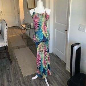 Tropical maxi dress